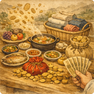 음식물, 옷, 돈에 관한 꿈