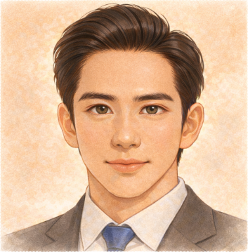 남성 좋은 관상 샘플 일러스트