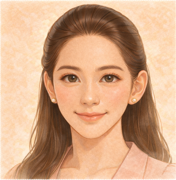 여성 좋은 관상 샘플 일러스트