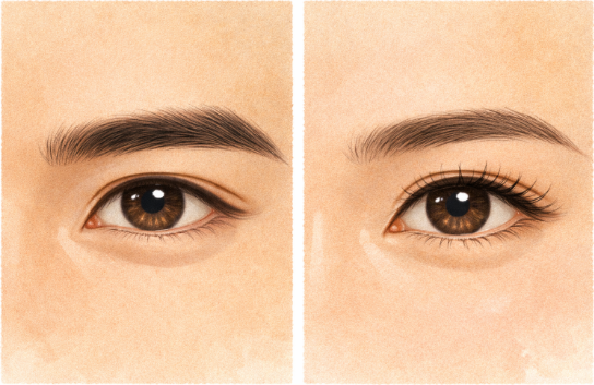 좋은 관상 샘플 일러스트(눈)