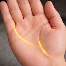 여성 손금 예시